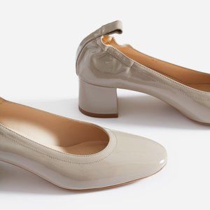 Everlane Taupe Patent Day Heels Size 5.5